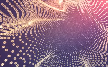 Çokgen alanı düşük Poli koyu arka plan, 3d render