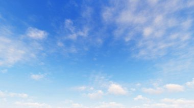 Bulutlu gökyüzü mavi arka plan, 3d çizim