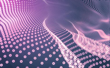 Çokgen alanı düşük Poli koyu arka plan, 3d render