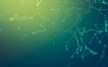 Çokgen alanı düşük Poli koyu arka plan, 3d render