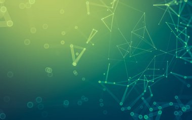 Çokgen alanı düşük Poli koyu arka plan, 3d render