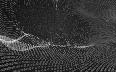 Çokgen alanı düşük Poli koyu arka plan, 3d render