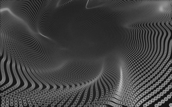 Çokgen alanı düşük Poli koyu arka plan, 3d render