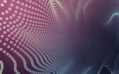 Çokgen alanı düşük Poli koyu arka plan, 3d render