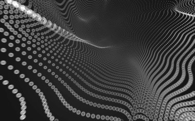 Çokgen alanı düşük Poli koyu arka plan, 3d render