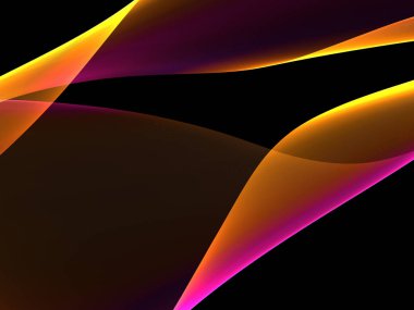 Bir parlayan ile koyu arka plan soyut dalgalar