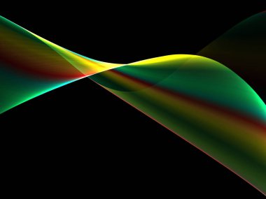 Bir parlayan ile koyu arka plan soyut dalgalar