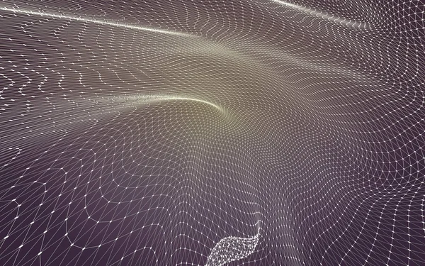 Çokgen alanı düşük Poli koyu arka plan, 3d render