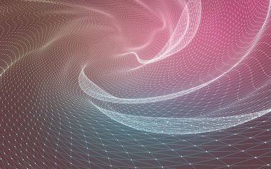Çokgen alanı düşük Poli koyu arka plan, 3d render