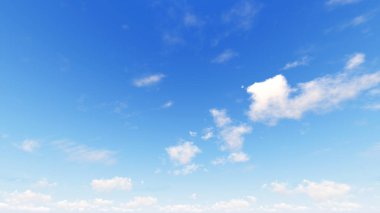 Bulutlu gökyüzü mavi arka plan, 3d çizim