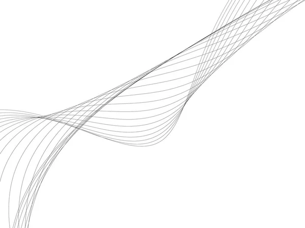 Beyaz arka plan ile bir parlayan soyut dalgalar — Stok fotoğraf