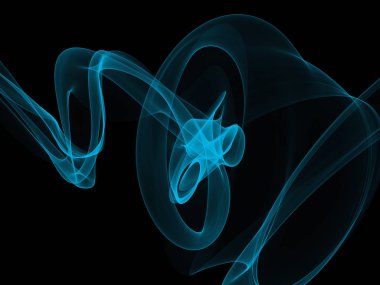 Bir parlayan ile koyu arka plan soyut dalgalar