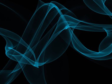 Bir parlayan ile koyu arka plan soyut dalgalar