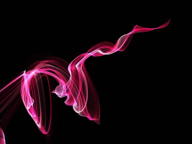 Bir parlayan ile koyu arka plan soyut dalgalar