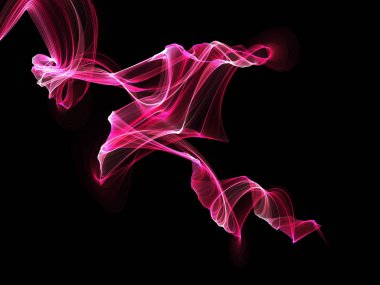 Bir parlayan ile koyu arka plan soyut dalgalar