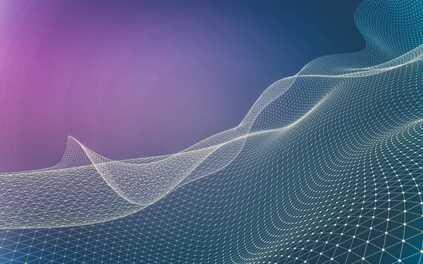 Çokgen alanı düşük Poli koyu arka plan, 3d render