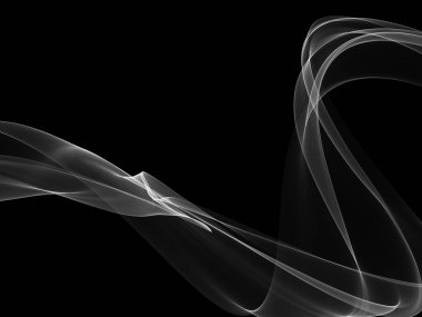 Bir parlayan ile koyu arka plan soyut dalgalar