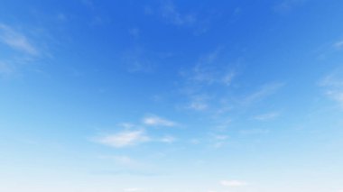 Bulutlu gökyüzü mavi arka plan, 3d çizim