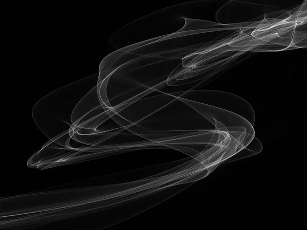 Dunkler abstrakter Hintergrund mit leuchtenden abstrakten Wellen — Stockfoto