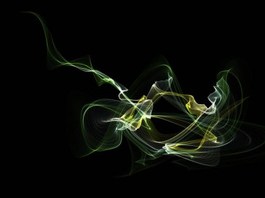 Bir parlayan ile koyu arka plan soyut dalgalar