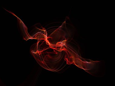 Bir parlayan ile koyu arka plan soyut dalgalar