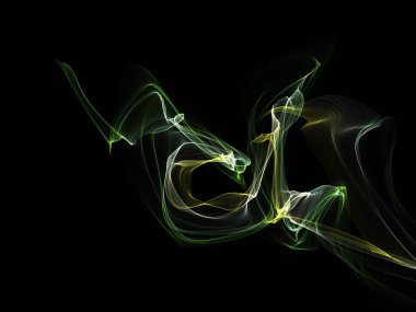 Bir parlayan ile koyu arka plan soyut dalgalar