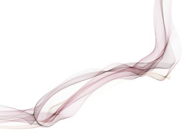 Beyaz arka plan ile bir parlayan soyut dalgalar