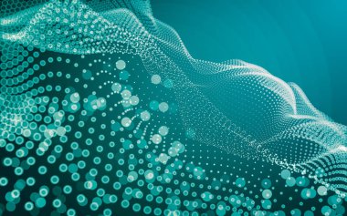 Çokgen alanı düşük Poli koyu arka plan, 3d render