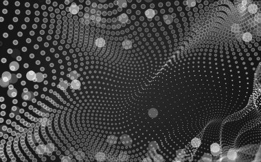 Çokgen alanı düşük Poli koyu arka plan, 3d render