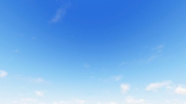 Bulutlu gökyüzü mavi arka plan, 3d çizim