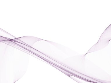 Beyaz arka plan ile bir parlayan soyut dalgalar