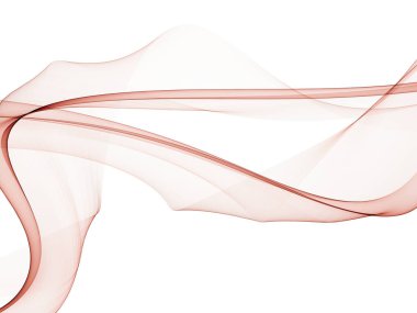 Beyaz arka plan ile bir parlayan soyut dalgalar