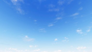 Bulutlu gökyüzü mavi arka plan, 3d çizim