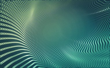 Noktaları ve çizgileri birleştiren soyut çokgen uzay düşük polyester arka plan. Bağlantı yapısı. 3d oluşturma