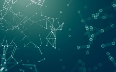 Noktaları ve çizgileri birleştiren soyut çokgen uzay düşük polyester arka plan. Bağlantı yapısı. 3d oluşturma