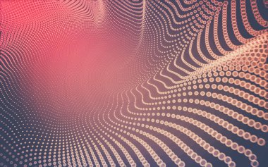 Noktaları ve çizgileri birleştiren soyut çokgen uzay düşük polyester arka plan. Bağlantı yapısı. 3d oluşturma