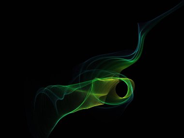 Bir parlayan ile koyu arka plan soyut dalgalar