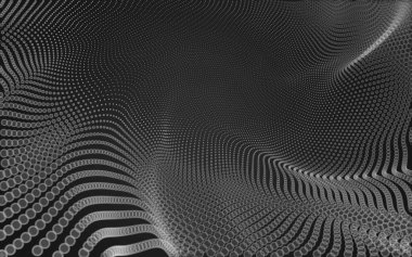 Çokgen alanı düşük Poli koyu arka plan, 3d render