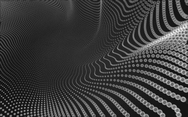 Çokgen alanı düşük Poli koyu arka plan, 3d render