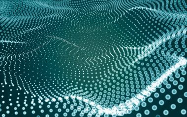 Çokgen alanı düşük Poli koyu arka plan, 3d render