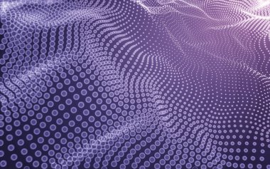 Çokgen alanı düşük Poli koyu arka plan, 3d render