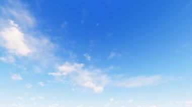 Bulutlu gökyüzü mavi arka plan, 3d çizim