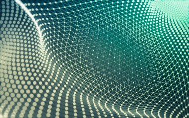 Çokgen alanı düşük Poli koyu arka plan, 3d render