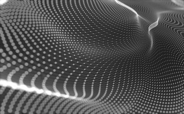 Çokgen alanı düşük Poli koyu arka plan, 3d render