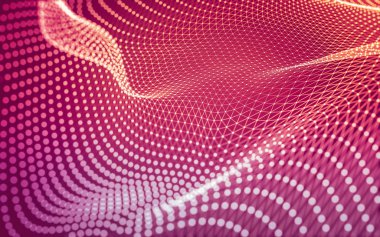 Çokgen alanı düşük Poli koyu arka plan, 3d render