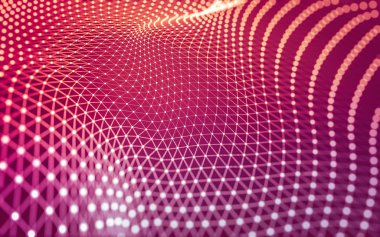 Çokgen alanı düşük Poli koyu arka plan, 3d render