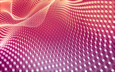 Çokgen alanı düşük Poli koyu arka plan, 3d render