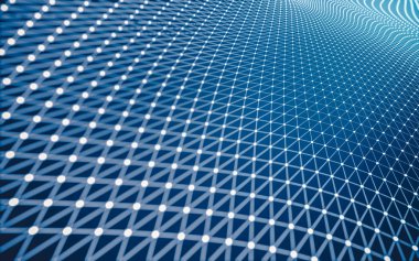 Çokgen alanı düşük Poli koyu arka plan, 3d render