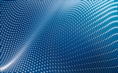 Çokgen alanı düşük Poli koyu arka plan, 3d render