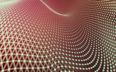 Çokgen alanı düşük Poli koyu arka plan, 3d render